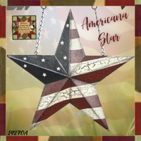 Vintage Primitive Colonial Americana Hanging Star Arrow Replacement Sign