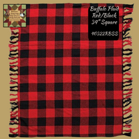 Buffalo Plaid Red/Black Throw & Table Top Collection ~ 50% Savings