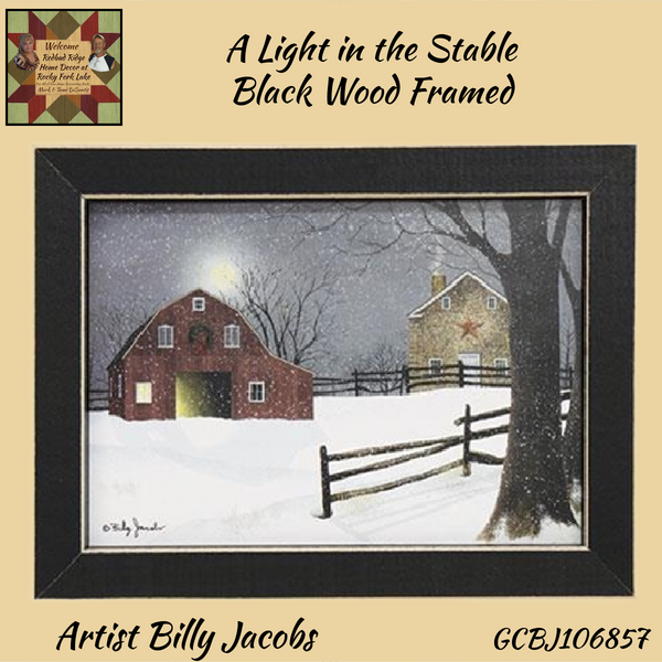 A Light in the Stable Framed Artwork Picture 2 Sizes