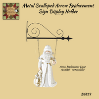 Santa Holding Package Arrow Replacement Sign