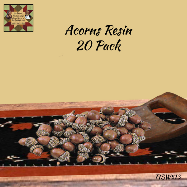 Fall Acorns Realistic Resin Approximately 20 pcs