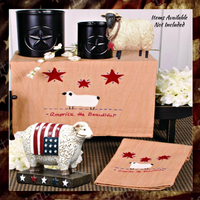 America the Beautiful Runner or Towel