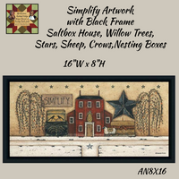 Simplify Primitive Black Framed Artwork