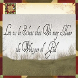 Be Silent...Whisper of God Lighted 12"x36" Artist Billy Jacobs