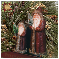Vintage Red Belsnickle Santa 2 Sizes