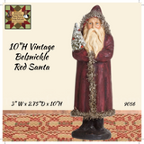 Vintage Red Belsnickle Santa 2 Sizes