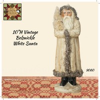 Vintage Belsnickle White Santa ~ 2 Sizes