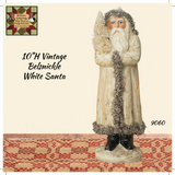 Vintage Belsnickle White Santa ~ 2 Sizes