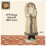 Vintage Belsnickle White Santa ~ 2 Sizes