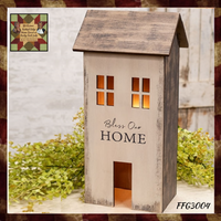 Bless Our Home Primitive Light Up House