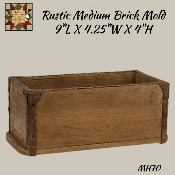 Rustic Brick Mold Medium 9"L