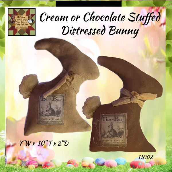 Vintage Chocolate or Cream Bunny