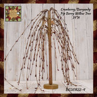 Willow Tree Burgundy Rice Pip Berry 14" H
