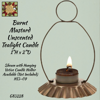Burnt Mustard Unscented Tealight Candle
