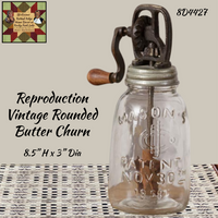 Vintage Butter Churn Reproduction Medium 8.5H – Redbud Ridge Home