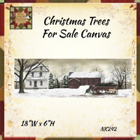 Christmas Trees For Sale Canvas Artwork 18"W