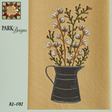 Cotton Blossoms Embroidered Towel