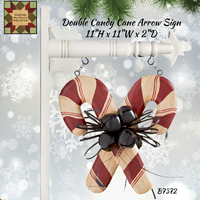 Winter/Christmas Double Candy Cane w/Bells Replacement Arrow Primitive