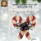 Winter/Christmas Double Candy Cane w/Bells Replacement Arrow Primitive