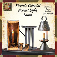 Punch Tin COLONIAL Accent Lamp Including 40 Watt Bulb