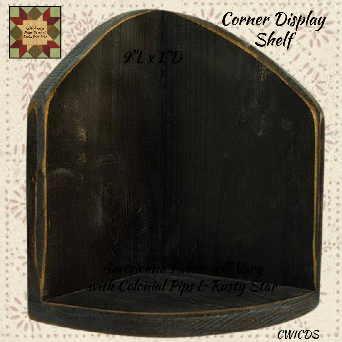 corner display shelf black