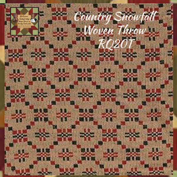 Country Snowfall Woven Throw