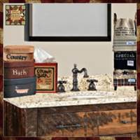 Country Bath Nesting Boxes 3 Set