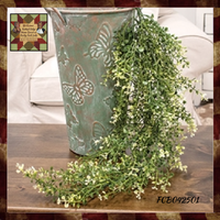 Cream Tipped Baby's Grass Hanging Bush - 34"