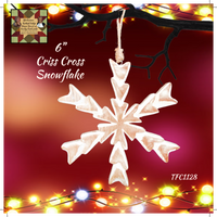 Criss Cross Snowflakes 3 Sizes