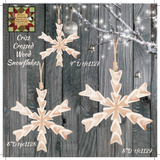 Criss Cross Snowflakes 3 Sizes