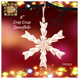 Criss Cross Snowflakes 3 Sizes