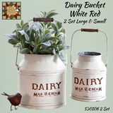 White/Red Dairy Milk & Cream Buckets
