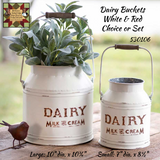 White/Red Dairy Milk & Cream Buckets