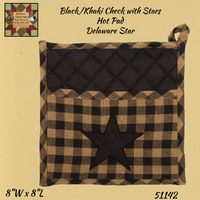 Black Star Trivet, Oven Mitt or Hot Pad