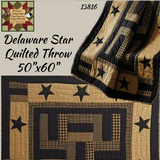 Black Star Quilted Throw