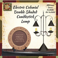Double Shaded Candlestick Accent Lamp