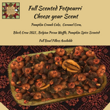 Scented Pumpkin Crumb Cake Candles Pillar, Loaf Potpourri Fixins' & Refreshing Oil