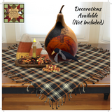 Perfect Fall Plaid Table Topper 36" Sq