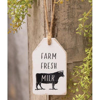 Farm Cow Wood Tags 3 Styles