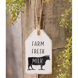 Farm Cow Wood Tags 3 Styles
