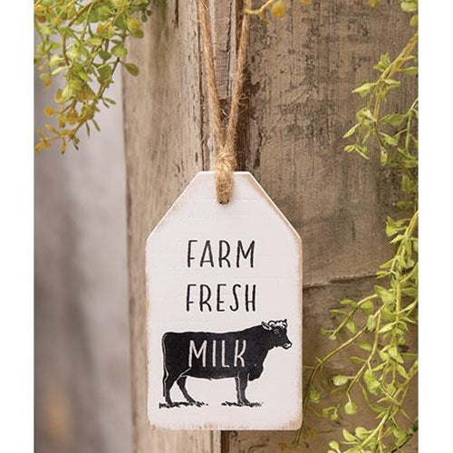 Farm Cow Wood Tags 3 Styles