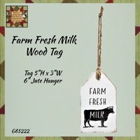 Farm Cow Wood Tags 3 Styles