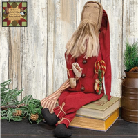 Father Christmas Santa With Candy Canes & Stocking