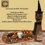Harvest Jackie Pumpkin Witch 12.5"H