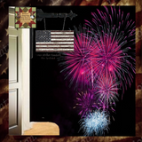 USA Flag Distressed Arrow Replacement Sign Resin 13"W