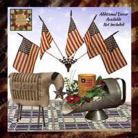 Sheep USA Americana 9"H