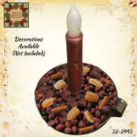 *Black Pan Taper Candle Holder