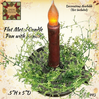 *Black Pan Taper Candle Holder