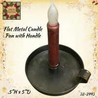 *Black Pan Taper Candle Holder