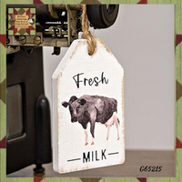 Farm Cow Wood Tags 3 Styles